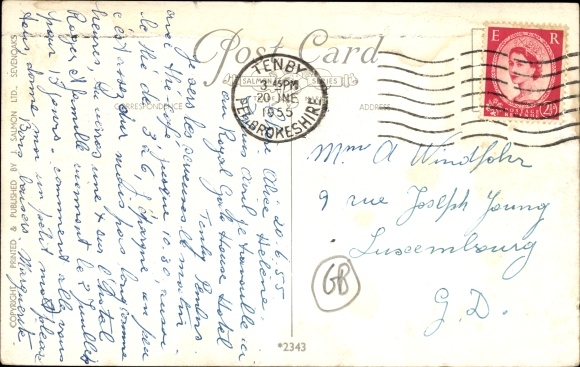 Artist Postcard Quinton, AR, Tenby Wales, Caldey Island