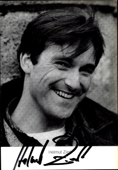Postcard actor Helmut Zierl, portrait, autograph