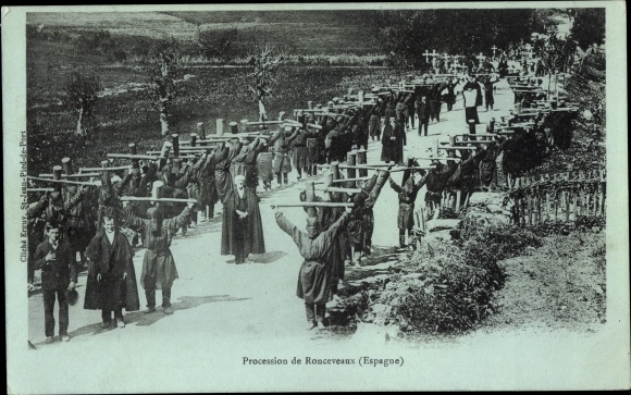 PC Roncesvalles Navarra, procession