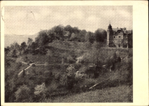 Ak Stadt Wehlen an der Elbe Sächsische Schweiz, Ernst Stephan Claus Heim, Park