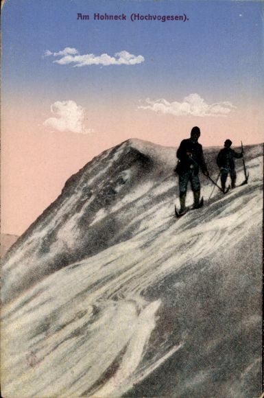 Ak Le Hohneck Lothringen Vosges, Bergsteiger