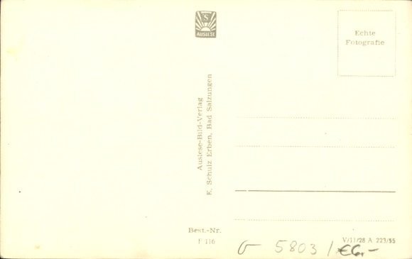 Postcard Finsterbergen Friedrichroda in the Thuringian Forest, Hotel zur Linde, climatic health resort, Finsterbergen, Thü