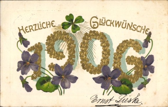 PC Happy New Year, year 1906