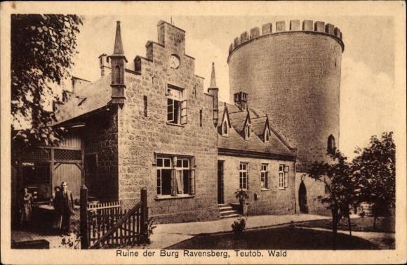Postcard Borgholzhausen in Westphalia, Ravensberg Castle, Ravensburg, ruins