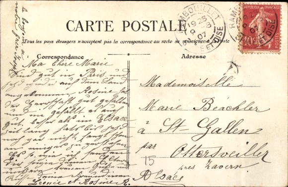 Ansichtkaart Parijs XV Vaugirard, La Gare Montparnasse, Rue de l'Arrivée