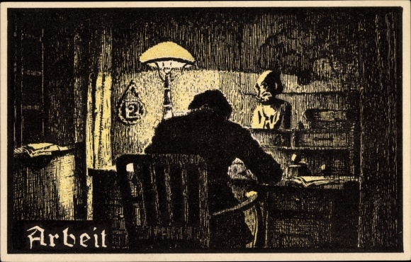 Studentika Postcard Dresden Hellerau, propaganda for the German People&#39;s University, hiking publications central