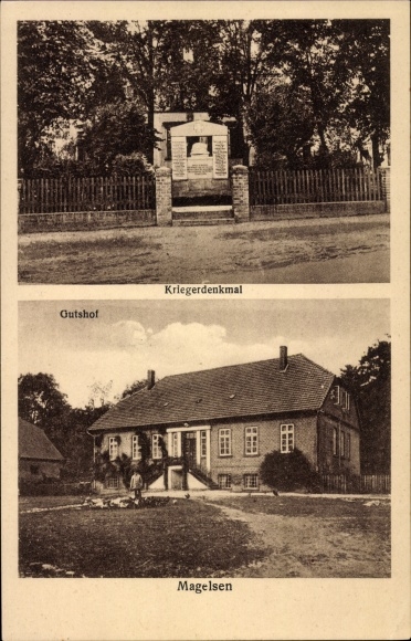 PC Magelsen Hilgermissen Lower Saxony, war memorial, estate