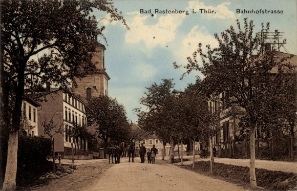 Ak Rastenberg in Thüringen, Bahnhofstraße
