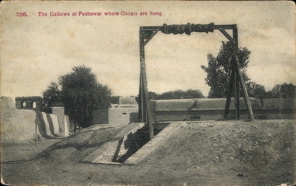 KP Pakistan, szubienica w Peszawarze, gdzie wiesza się Ghazich