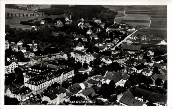 Postcard Bad Wörishofen in Unterallgäu, aerial photo