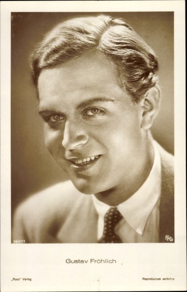 Ak Schauspieler Gustav Fröhlich, Portrait