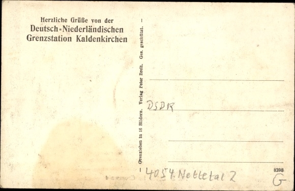PC Kaldenkirchen Nettetal on the Lower Rhine, life in the border forest, smugglers pursued by customs officers
