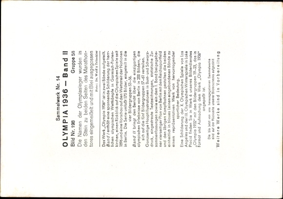 Collection picture Olympia 1936, names of the Olympic champions are carved in the marathon gate, Olympic Stadium