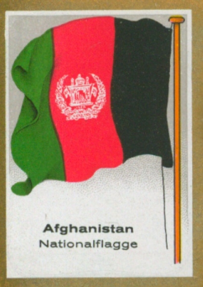 Sammelbild Ulmenried Fahnenbilder Nr. 256, Afghanistan, Nationalflagge