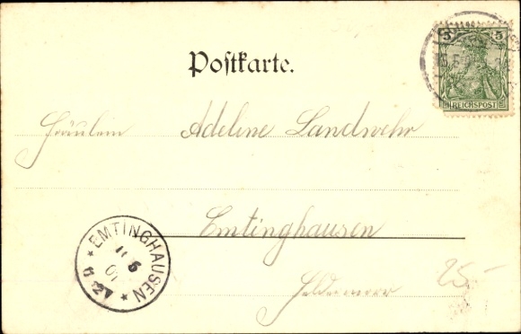 Postcard swarms in Lower Saxony, church, inn C. Brüns, dairy