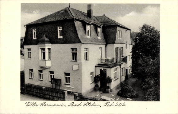 Postcard Bad Steben in Upper Franconia, Villa Germania