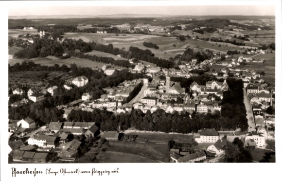 Postcard Pfarrkirchen in Niederbayern, aerial photograph