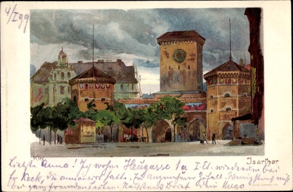 Artysta lito Kley, Heinrich, Monachium, Isartor