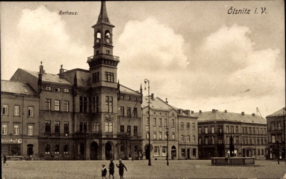 Ak Oelsnitz im Vogtland, Rathaus