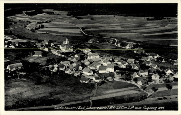 Ak Grafenhausen im Schwarzwald, Luftaufnahme