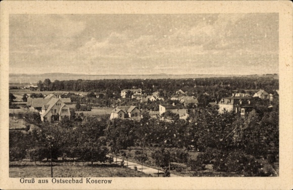 Ak Ostseebad Koserow auf Usedom, Gesamtansicht