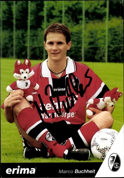 Autogrammkarte Fußballer Marco Buchheit, SC Freiburg, Autogramm