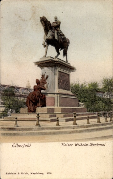 Postcard Elberfeld Wuppertal, Kaiser Wilhelm Memorial
