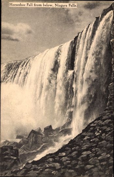 10 vintage ansichtkaarten Niagarawatervallen, verschillende uitzichten