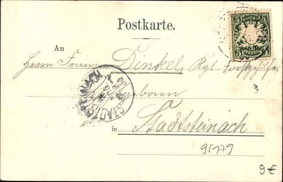 Postcard Geroldsgrün in the Franconian Forest Oberfranken, Forsthaus Langenau
