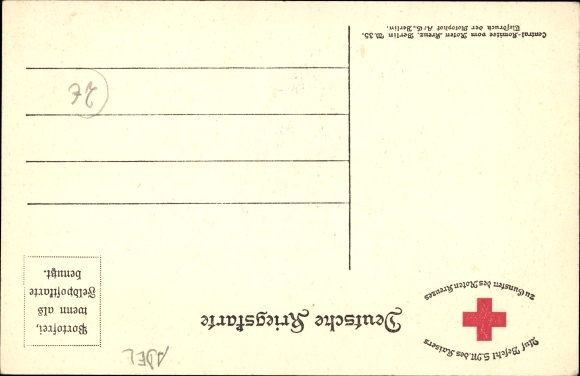 Postcard Kaiser Wilhelm II., I don&#39;t know any parties anymore, quote 1914