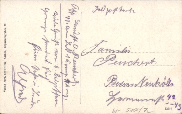 Postcard Herbesthal Lontzen Wallonia Liège, bridge over the railway line Cologne, Aachen, Brussels, Paris
