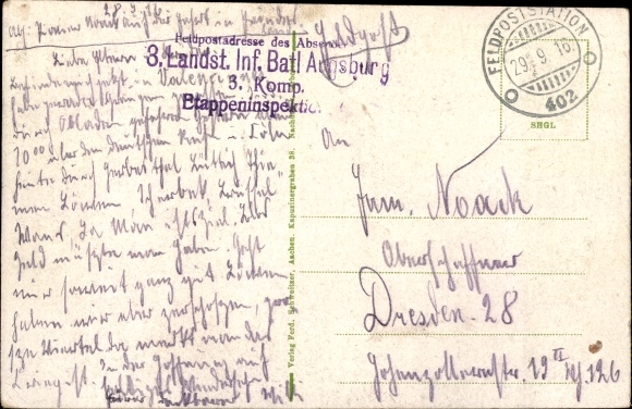 Postcard Herbesthal Lontzen Wallonia Liège, bridge over the Cologne-Aachen-Brussels-Paris railway line