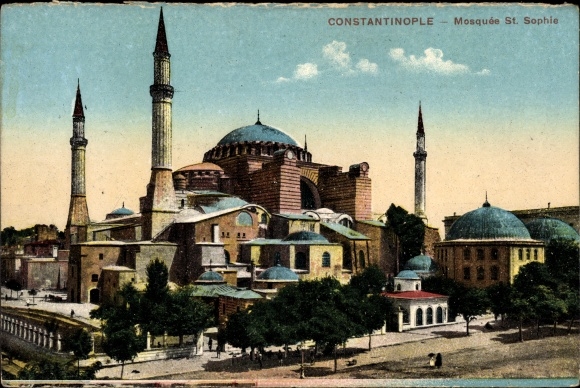 KP Constantinople Stambuł Türkiye, Mosquee Ste. Zofia, minaret