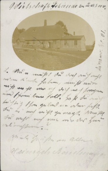 Zdjęcie KP Zierzow Sietow Meklemburgia Pojezierze, zabudowania gospodarcze, Heinrich Bösselmann