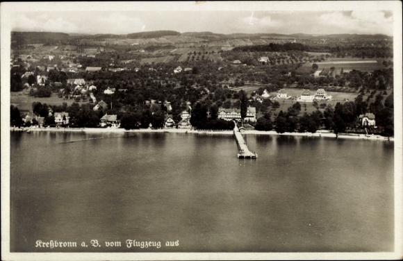 Postcard Kressbronn am Bodensee, aerial photograph