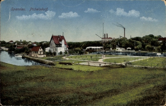 Postcard Berlin Spandau Wilhelmstadt Pichelsdorf, partial view