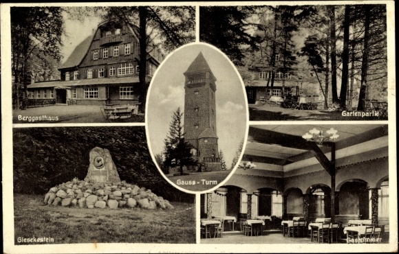 KP Dransfeld w Dolnej Saksonii, zajazd górski na Hohen Hagen, właściciel Wilhelm Bühre, Gaussturm