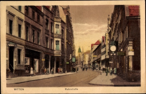 KP Witten w dzielnicy Ennepe Ruhr, apteka przy Ruhrstrasse, zegar