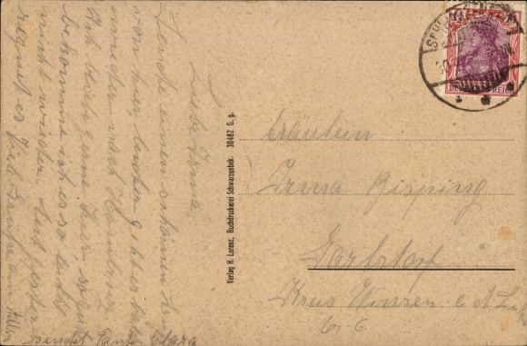 Postcard Schwarzenbek in Lauenburg, convalescent home