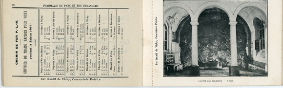Reclameboekje, Vichy Album, Vichy Pharmacie cosmetica, diverse aanzichten