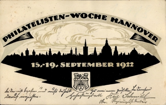 KP z papieru listowego Hanower w Dolnej Saksonii, Tydzień Filatelistów 1922, PP 61 C 4/02