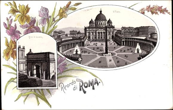lito Roma Rome Lazio, S. Pietro, Św. Piotr w Watykanie, Arco di Severin
