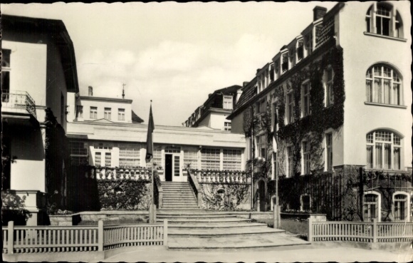 Postcard Ostseebad Bansin on Usedom, FDGB recreation home construction