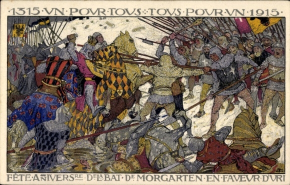 KP artystyczna Morgarten Canton Zug, Bitwa pod Morgarten 1315