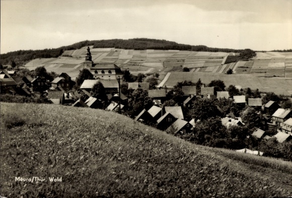 Postcard Meura in the Thuringian Forest, landscape