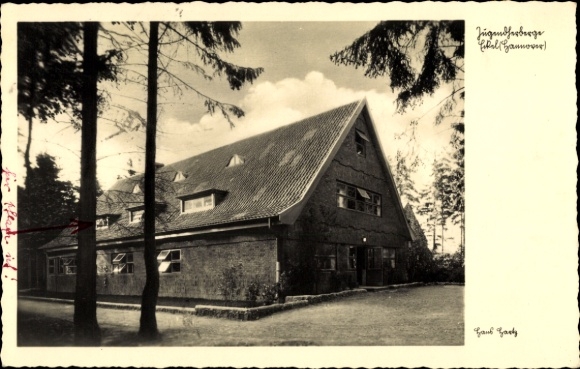 Ak Eckel Rosengarten Nenndorf in Nedersaksen, Jeugdherberg, Haus Gartz