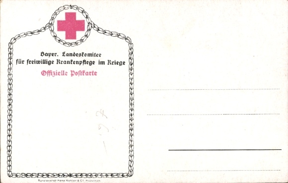 Artist Postcard Hoffmann, Anton, soldier on the battlefield, voluntary nursing in the war
