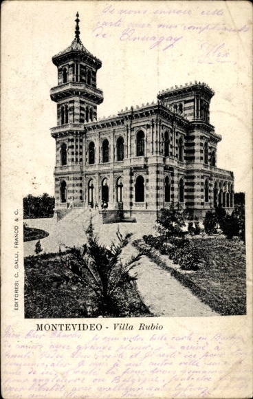 Ak Montevideo Uruguay, Villa Rubio,  von  C. Galli, Franco & C.