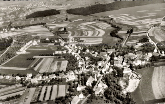 Postcard Lauffen am Neckar, aerial photograph