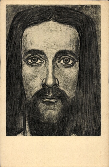 Artist Postcard Toorop, Jan Th., Jesus, Christkop